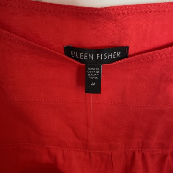 NWT Eileen Fisher Coral Sun Dress (size medium) - Picture 3 of 5